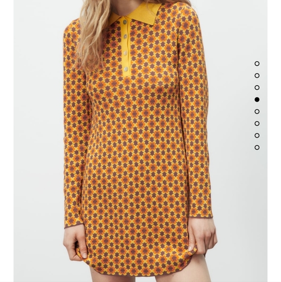 Zara Dresses & Skirts - ZARA Geometric Jacquard Dress